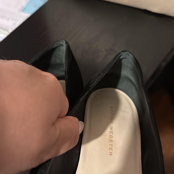 Sophia Webster silver rainbow butterfly flats 7 - Picture 4 of 12